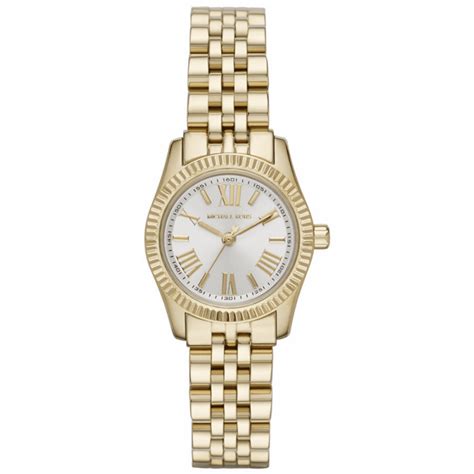 michael kors lexington black and gold petite ladies watch|michael kors lexington pave.